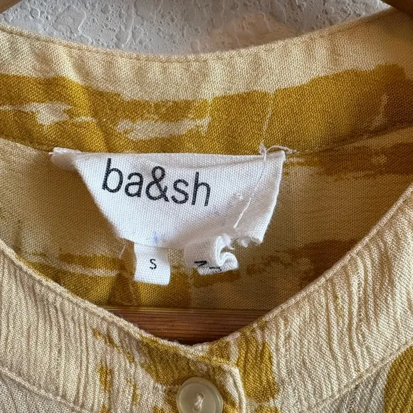 Ba&amp;sh Kenya Dress Yellow Size Small