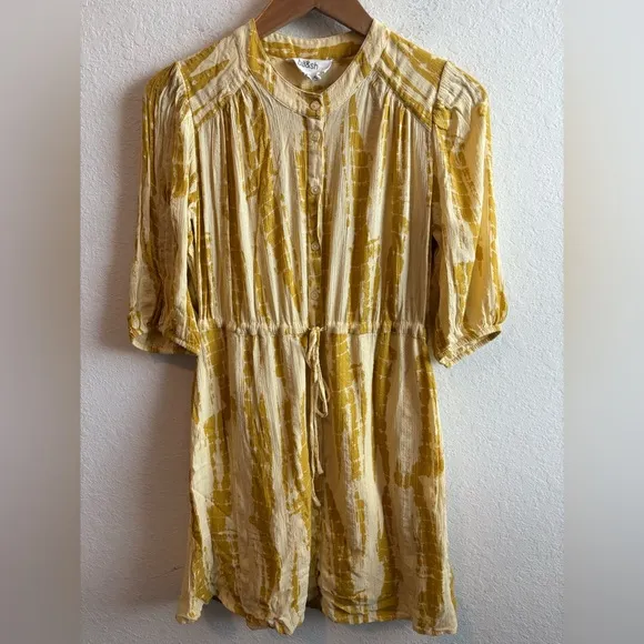 Ba&amp;sh Kenya Dress Yellow Size Small