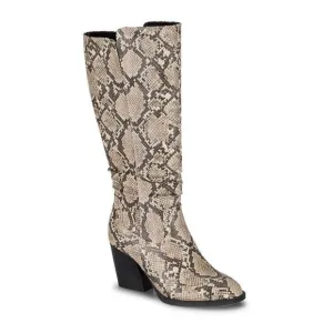 Baretraps Lilly Women's Tall Boots | Natural Snake | Size 7.5