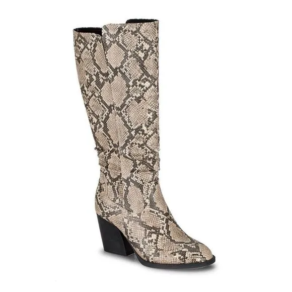 Baretraps Lilly Women's Tall Boots | Natural Snake | Size 7.5