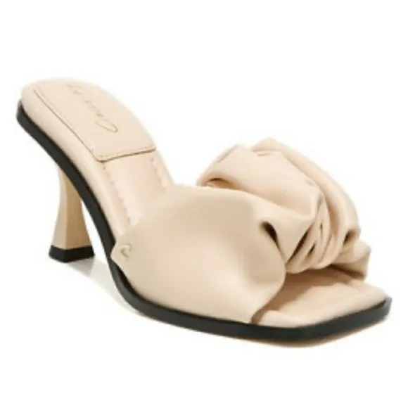 Beach Sand Heel Sandals Dress Leather Ruffle Sandal NWT Astonishly Beautiful