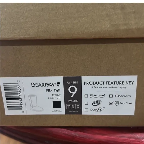 BearPaw Elle Tall black boots