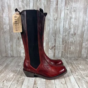 Bed Stu leather side stretch tall‎ Chelsea boots knee high rising boots Wmns 8.5