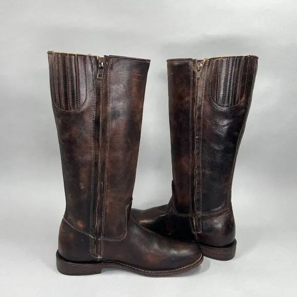 Bed Stu Women's Size 7 Tall Brown Leather Riding Boots