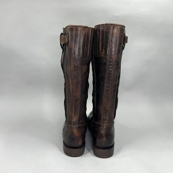Bed Stu Women's Size 7 Tall Brown Leather Riding Boots
