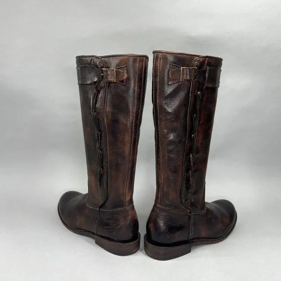 Bed Stu Women's Size 7 Tall Brown Leather Riding Boots