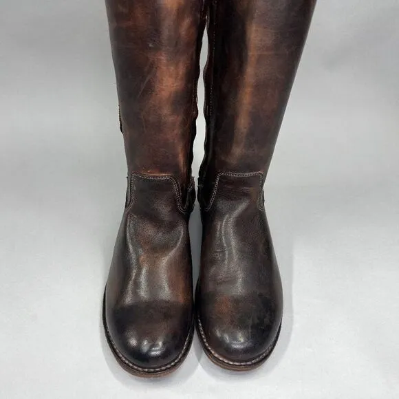 Bed Stu Women's Size 7 Tall Brown Leather Riding Boots