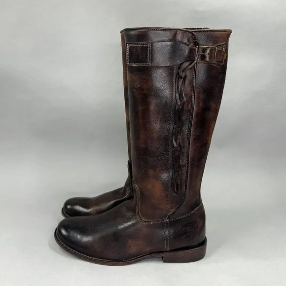 Bed Stu Women's Size 7 Tall Brown Leather Riding Boots