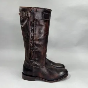 Bed Stu Women's Size 7 Tall Brown Leather Riding Boots