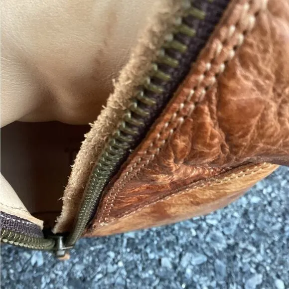 Bed|Stü Tan Hoplia Fringe Trim Tall Riding Boots/Booties size 7.5