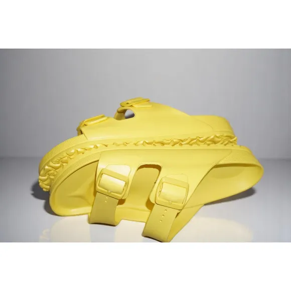 BIRKENSTOCK ARIZONA EVA SANDALS-VIBRANT YELLOW-SIZE EU 44, US 11-NWOB