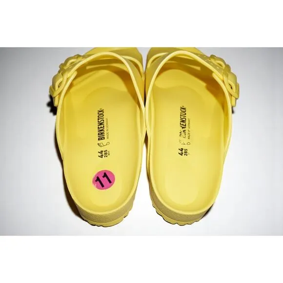 BIRKENSTOCK ARIZONA EVA SANDALS-VIBRANT YELLOW-SIZE EU 44, US 11-NWOB
