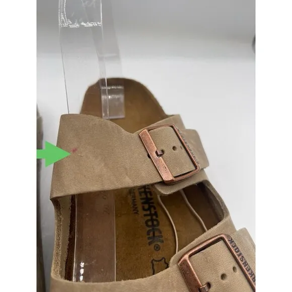 Birkenstock Arizona Sandals Unisex Brown Leather Vacay Size 10 US 41 EU New 5