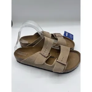 Birkenstock Arizona Sandals Unisex Brown Leather Vacay Size 10 US 41 EU New 5