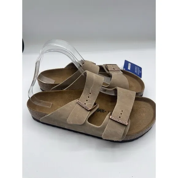 Birkenstock Arizona Sandals Unisex Brown Leather Vacay Size 10 US 41 EU New 5