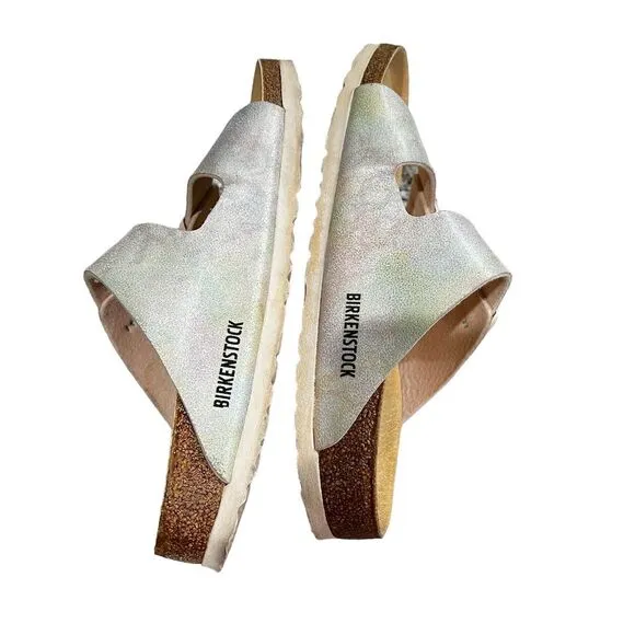 Birkenstock Arizona Vegan Women's Sandals Iridescent Rose  Size 8 Casual Summer