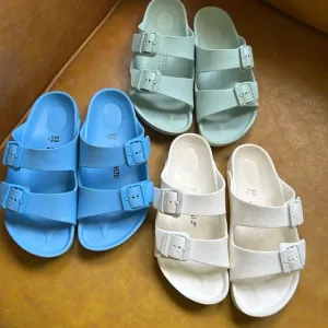 Birkenstock Bundle of Blue and White Sandals with Adjustable Straps size 33 eu