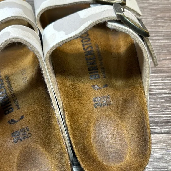 Birkenstock Camouflage Buckle Sandals size 38 (b71)