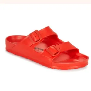 Birkenstock EVA Arizona Orange Slide Sandals Flip Flops size 6 ladies