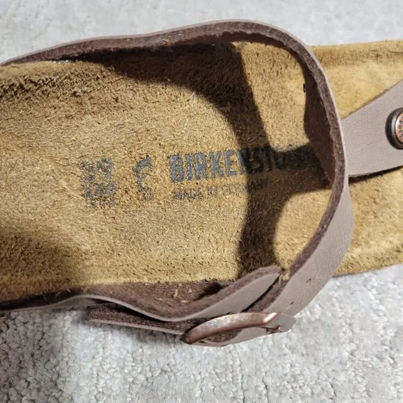 Birkenstock Gizeh Size EU 39 L8 M6 US R Brown Birko Flor Flip Flop thong Sandals