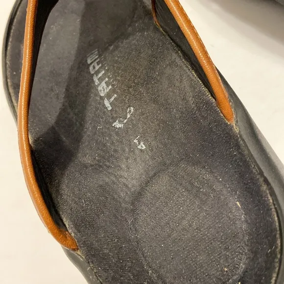 Birkenstock Tatami Brown Thong Leather Comfort Sandals Size 10 - 10 1/2  EU 41