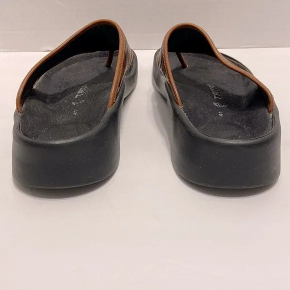 Birkenstock Tatami Brown Thong Leather Comfort Sandals Size 10 - 10 1/2  EU 41