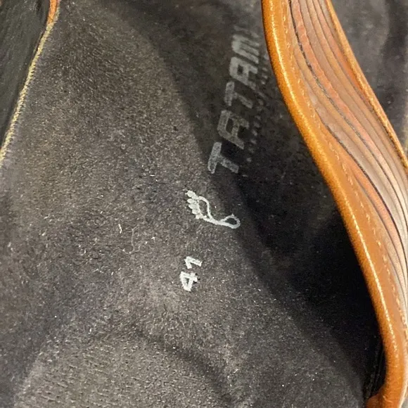 Birkenstock Tatami Brown Thong Leather Comfort Sandals Size 10 - 10 1/2  EU 41