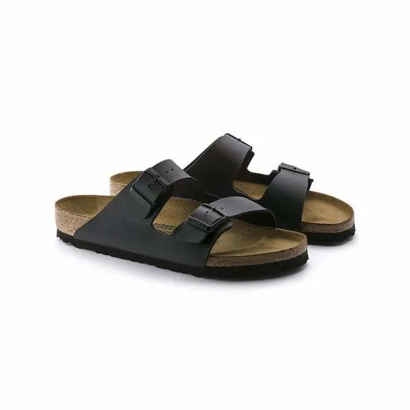 BIRKENSTOCK UNISEX ARIZONA SANDAL,BLACK OILED LEATHER,37 M EU