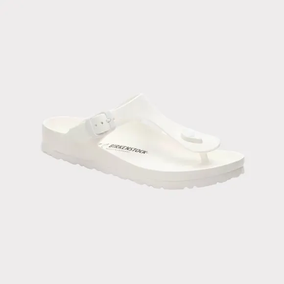 Birkenstock White Thong Sandals