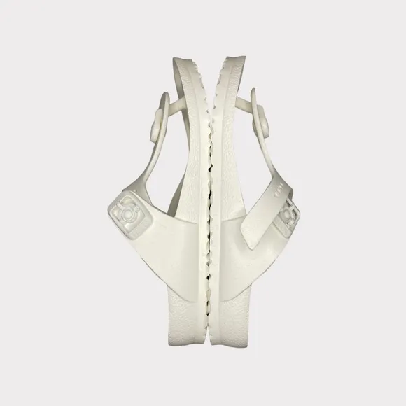Birkenstock White Thong Sandals