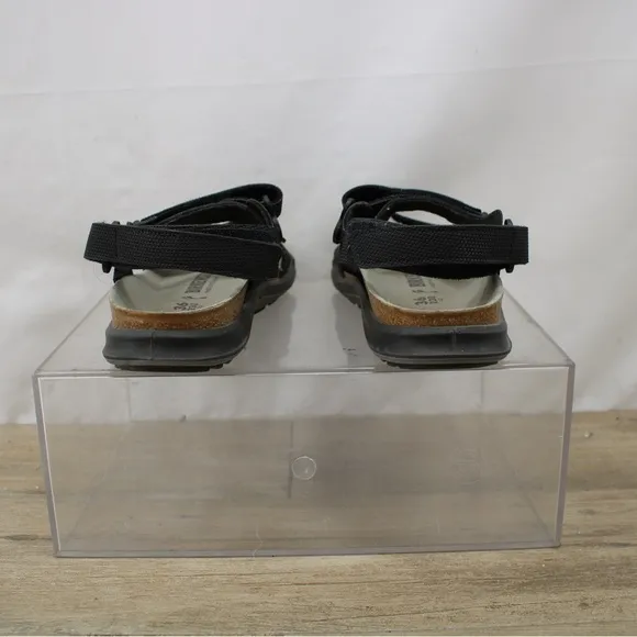 Birkenstock Womens 5/36 Kalahari Sandals Birko-Flor Futura Black Comfort Flats