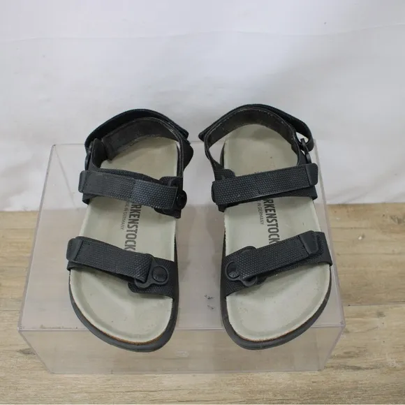 Birkenstock Womens 5/36 Kalahari Sandals Birko-Flor Futura Black Comfort Flats