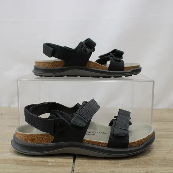 Birkenstock Womens 5/36 Kalahari Sandals Birko-Flor Futura Black Comfort Flats