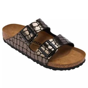 Birkenstock Women’s Arizona Gator Gleam Two-Strap Comfort Sandal Size 40
