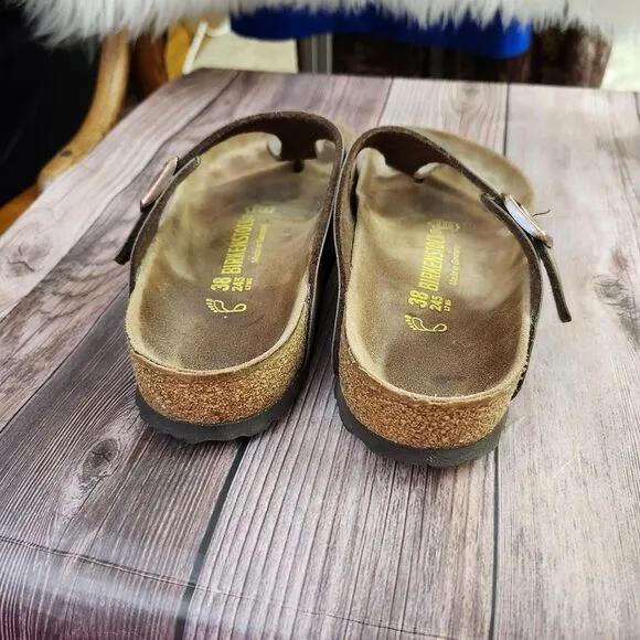 Birkenstock Women's Gizeh Tan Slip-on  Snadals Summer Sz 7