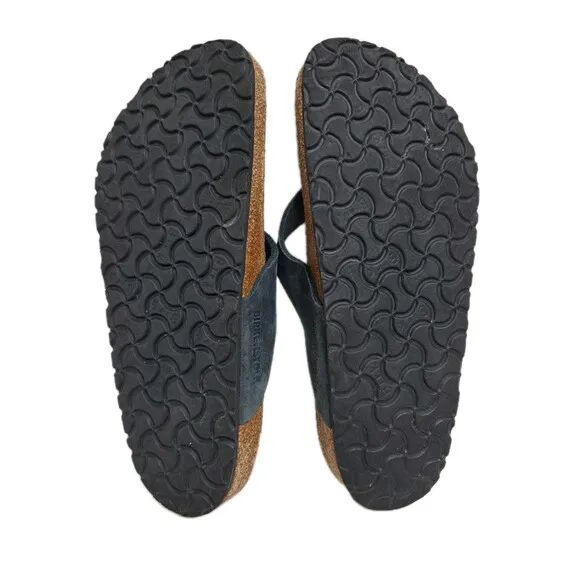 BIRKENSTOCK Women's Size 8 Black Leather Adria Sandals Flip Flops 39