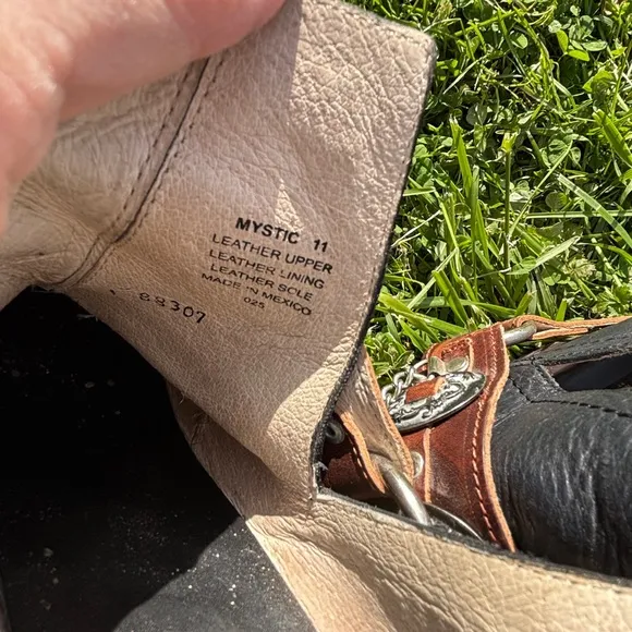 black and brown freebird by steven mystic cowboy cowgirl short harness boots