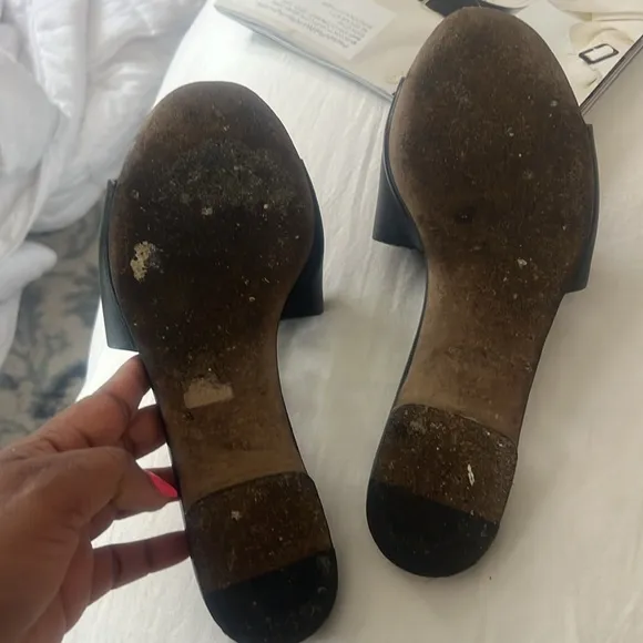 Black Logo Slide Sandals