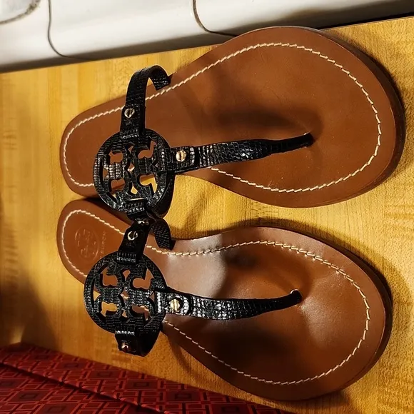Black Sandals Tory Burch