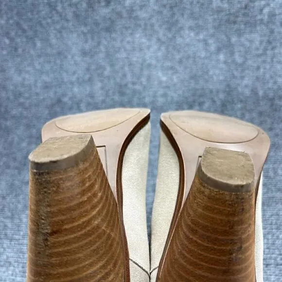 Blondo Booties Wanda Ankle Boots Womens 7.5 Taupe Suede Leather Waterproof Shoes