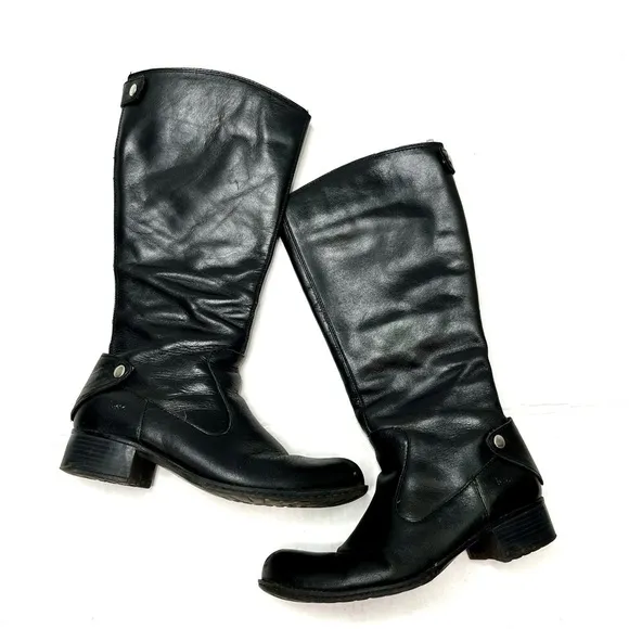 Boc by Born Black Leather Tall Boots