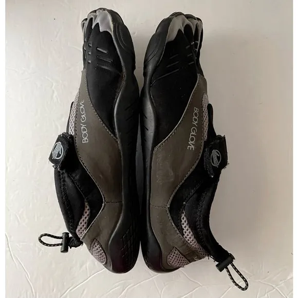 Body Glove Water Shoes Mens 10 M 3T Barefoot Max Black Gray Color Block Mesh