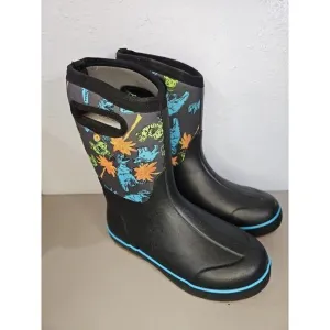 Bogs‎ Classic II Dinosaur Kid's Rain Boots, Black Multi, K2 Size Youth 5