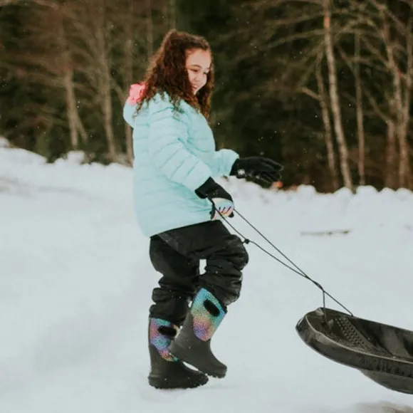 BOGS Neo-Classic Rainbow Leopard Waterproof Insulated Rubber Winter Boot
