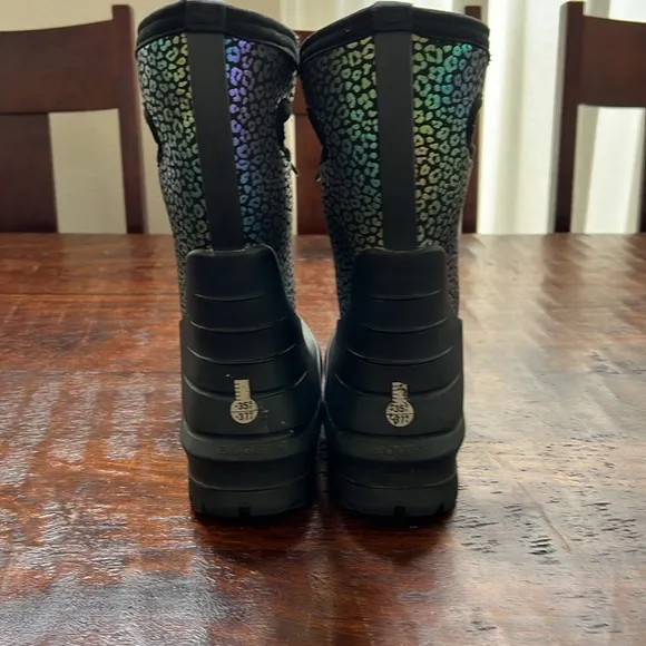 BOGS Neo-Classic Rainbow Leopard Waterproof Insulated Rubber Winter Boot