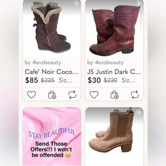 𝅺BOOTS, Boots and More Boots On Sale!!