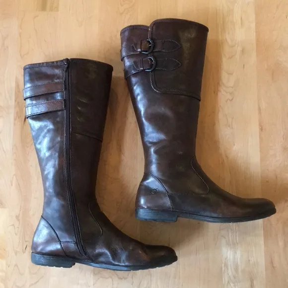 BORN | Genuine Leather Upper Tall Riding Boots