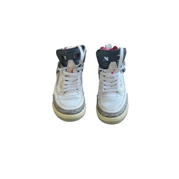 Boys Jordan Spizike Basketball Shoes Size 5Y White Red