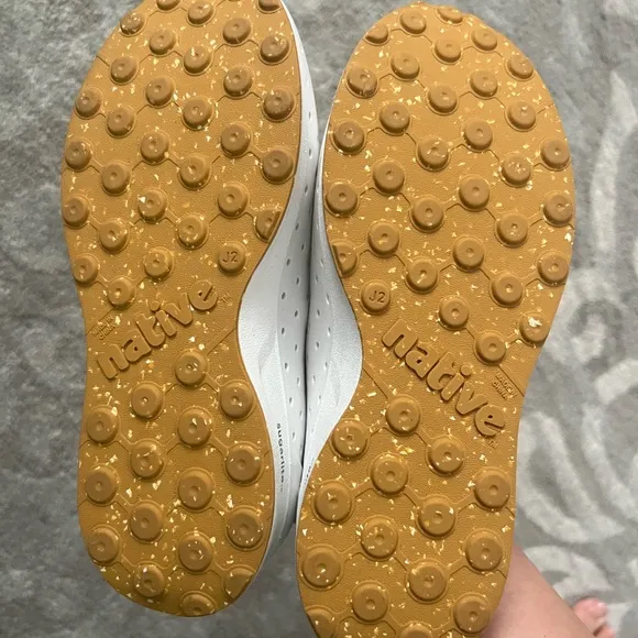 Boys LIKE NEW Native white shoes