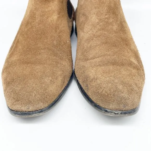 BP. Men's Leather Cheslea Waterproof Pull On Boots Brown Suede Size 41 M